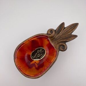 Vintage Pineapple Trinket Bowl Treasure-Craft of Hawaii